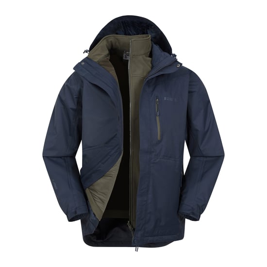 Mountain Warehouse - "Bracken Extreme" Jacke, wasserfest 3 in 1 für Herren (Blau) - Image 3