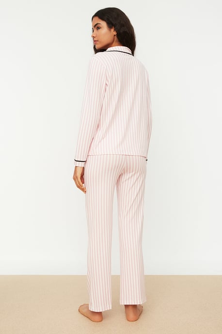 Trendyol Femmes  Col de chemise Pyjama Ensemble 2 pieces - Image 6