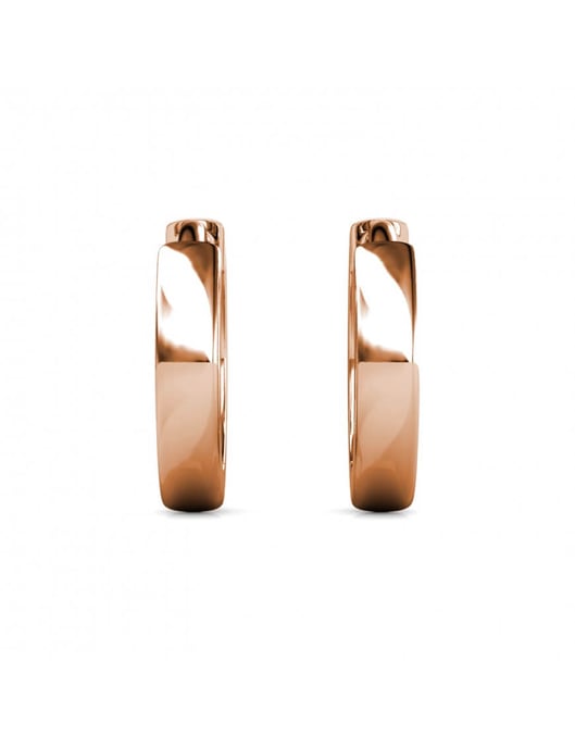 Kreisring-Ohrringe - Rose Gold und Kristall - Image 5