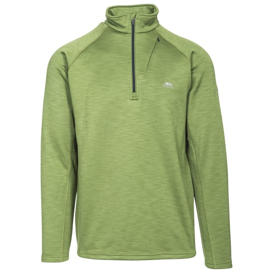 Trespass Herren Collins Fleecepullover mit Reißverschluss bis zur Brust (Hellgrün meliert) - Image 1
