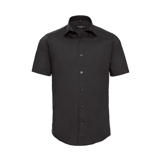 Russell Collection - Hemd für Herren kurzärmlig (Schwarz) - Image 1