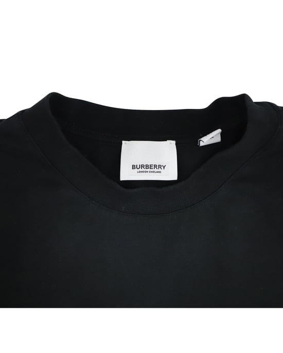 Burberry TB-Logo T-Shirt aus schwarzer Baumwolle - Image 3