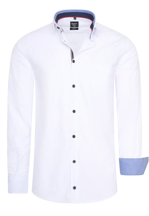 Rusty Neal Overhemd Regular Fit Weiss - Image 1