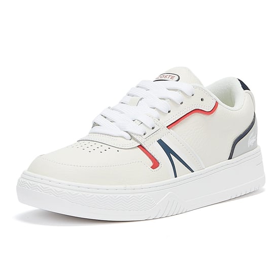 Lacoste L001 0321 1 Herrensneaker in weiß/navy/rot - Image 3