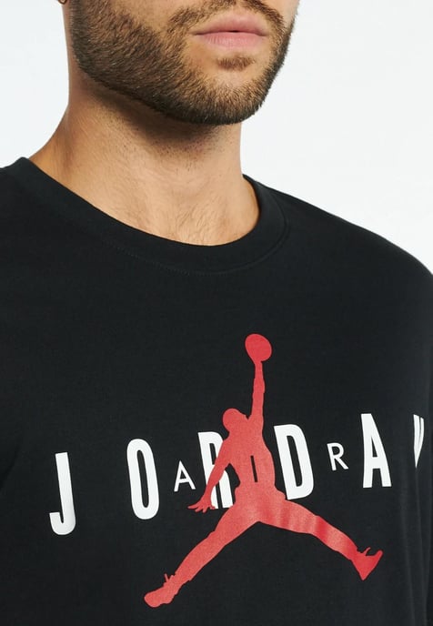 Nike Air Jordan Herren-T-Shirt in Schwarz - Image 3