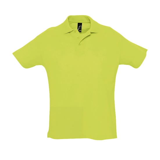 SOLS Herren Sommer II Pique Kurzarm-Poloshirt (Apfelgrün) - Image 1