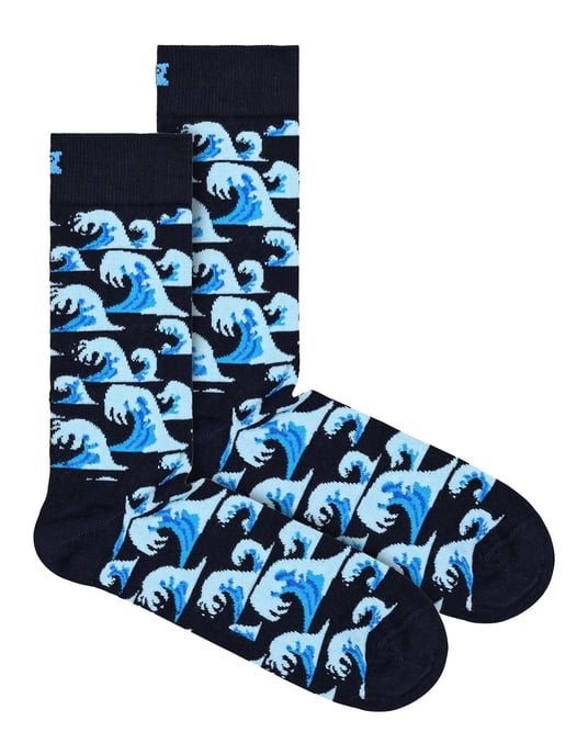 Glückliche Socken - Neuheit Wave Design Socken | Great Gift - Waves - Image 1