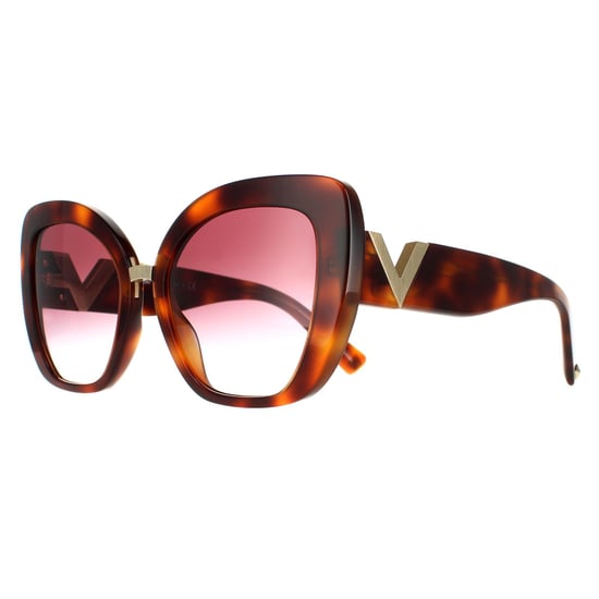 Valentino Cat Eye Womens Light Havana Purple Gradient VA4057