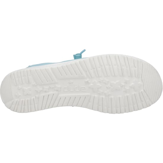 HEYDUDE Wendy Canvas 100% Baumwolle Damen Türkis Loafers - Image 3