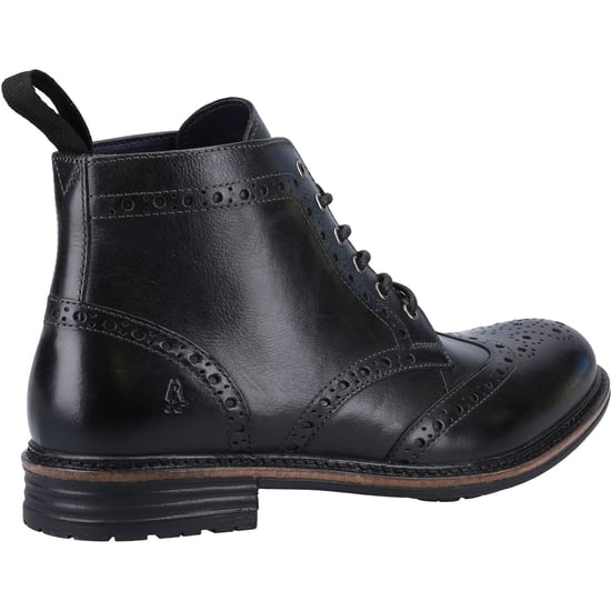 Hush Puppies Joshua Leder Herren Schwarz Stiefel - Image 2