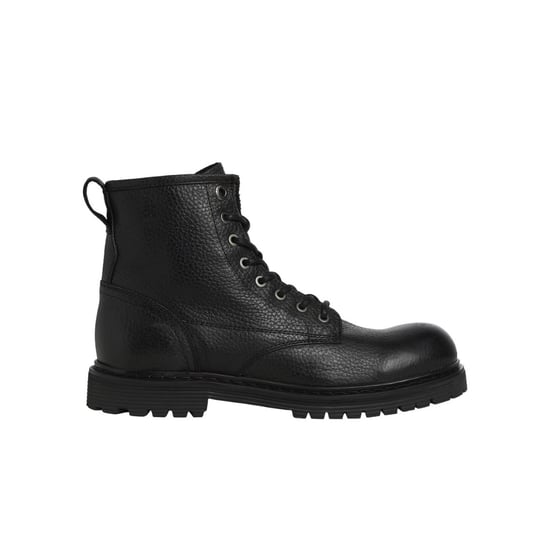 Herrenstiefel Buckley aus Leder von der Marke Jack & Jones. Der Schuh ist aus hochwertigem Leder gefertigt. Marke: Jack & JonesModellname: Buckley Leather BootKategorie: HerrenschuheMaterialien: LederFarbe: anthrazit schwarz - Image 1