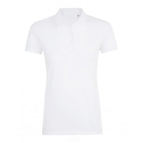 SOLS Damen/Damen Phoenix Kurzarm-Pique-Poloshirt (Weiß) - Image 1