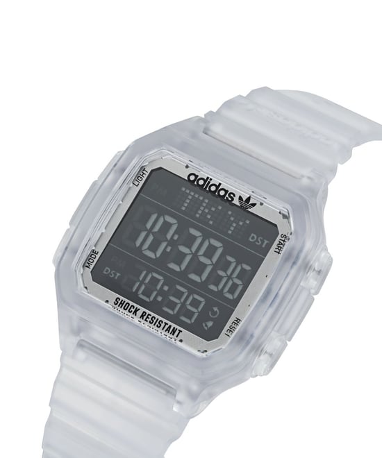 Adidas Originals Street Digital One GMT Unisex Transparente Uhr AOST22049 - Image 2