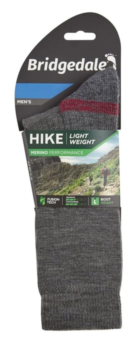 Bridgedale - Herren Wandern leichte Merino Socken - Grau / Heather - Image 2