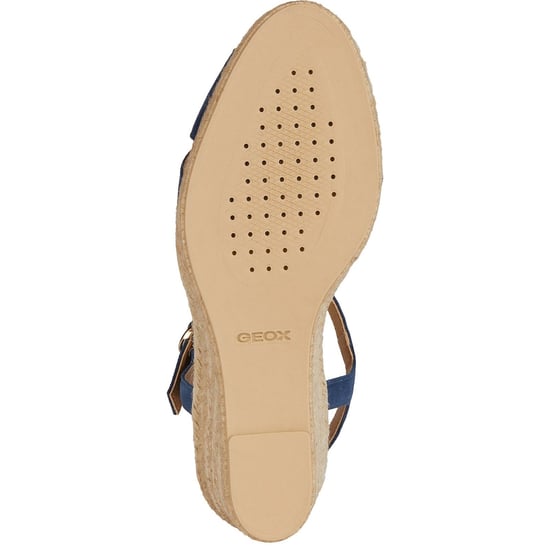 Geox D Gelsa Low C Leder Damen Navy Sandalen - Image 3