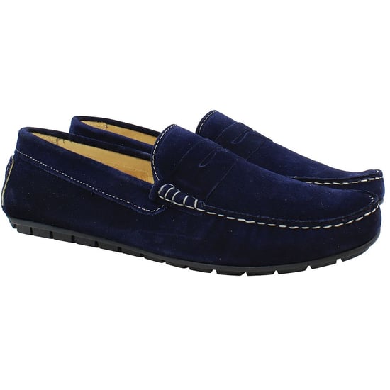 John White Monte Herren Marineblaue Schuhe - Image 1