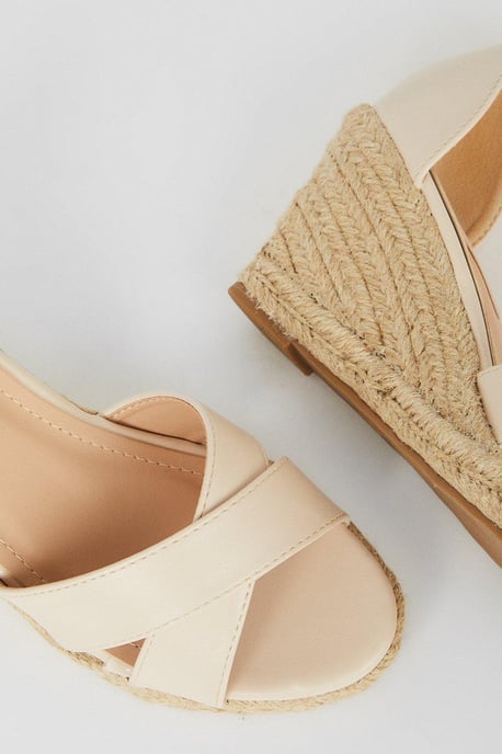 Rosie Cross Strap Wedges