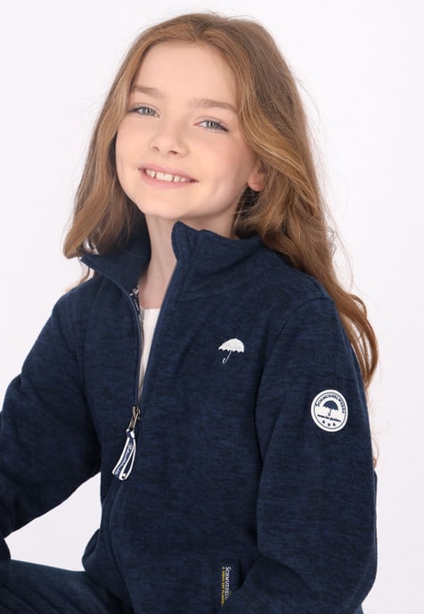 Schmuddelwedda Fleecejacke Mädchen (Kids) Meeresmelange - Image 5