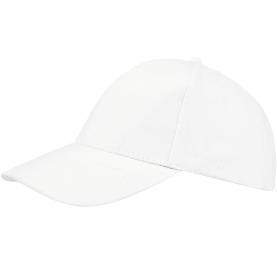 SOLS Unisex Buffalo 6 Panel Baseball Cap (White)
