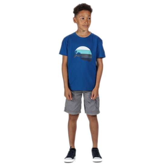Regatta Kinder Bosley III Print T-Shirt (Marineblau) - Image 3