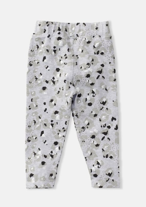 Luna Leopard Print Legging With Foil