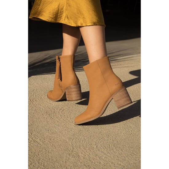 TOMS Evelyn Leder Frauen Tan Stiefel - Image 5