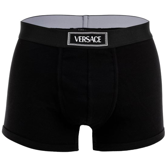 Versace Short Trunk Tex Ribbed Cotton Boxershort - Image 1