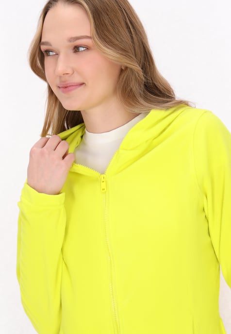 Mymo Fleecejacke Damen Limette - Image 5