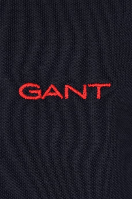 Gant Kontrastkragen SS Poloshirt Abendblau - Image 3