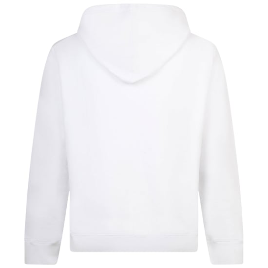 Dsquared2 Cool Fit Faded College League Logo White Hoodie