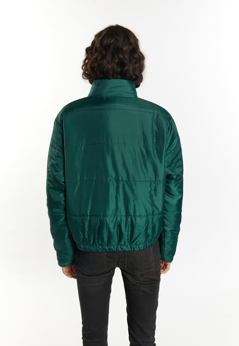 Mymo Leicht wattierte Blousonjacke Damen dunkelgrün - Image 4