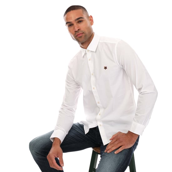 Chemise popeline Fonik Ted Baker Pour Homme en Blanc - Image 4