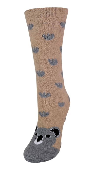 Damen / Damen flauschige Anti-Rutsch-Socken mit Tiermotiven - Image 1
