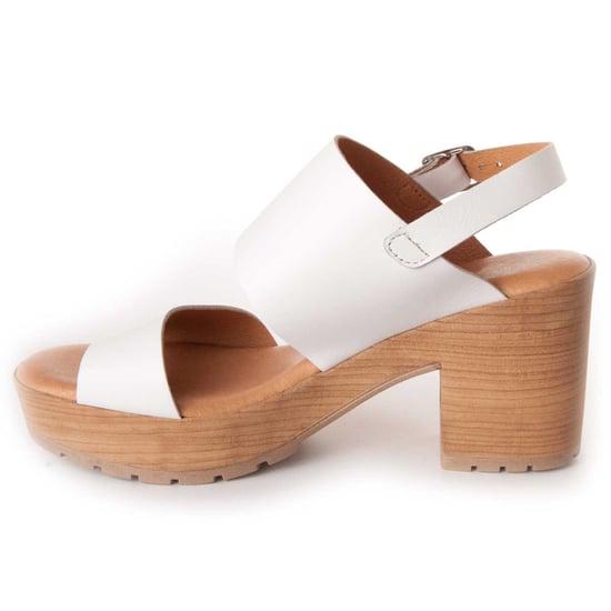 Confortable heel sandal MONTEVITA in White
