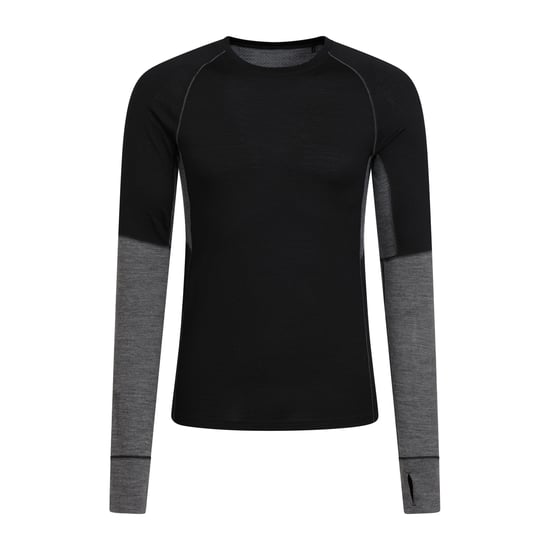 Mountain Warehouse - "Ultra" Base Layer Oberteil Rundhalsausschnitt für Herren (Schwarz) - Image 1