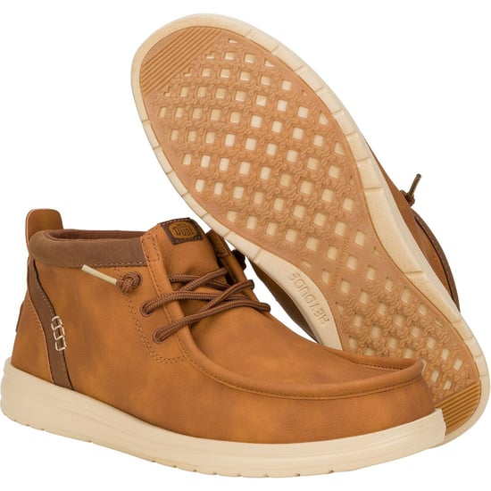 HEYDUDE Wally Mid GripR Classic Polyurethan Herrenstiefel Cognac/Braun - Image 3