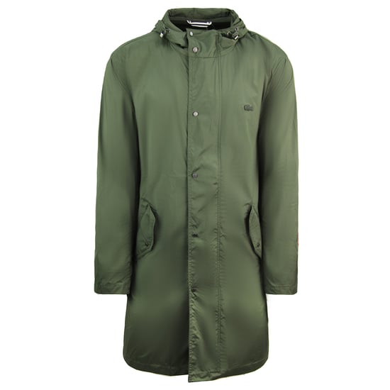 Lacoste Wasserabweisende Herren dunkelgrüne Jacke - Image 1