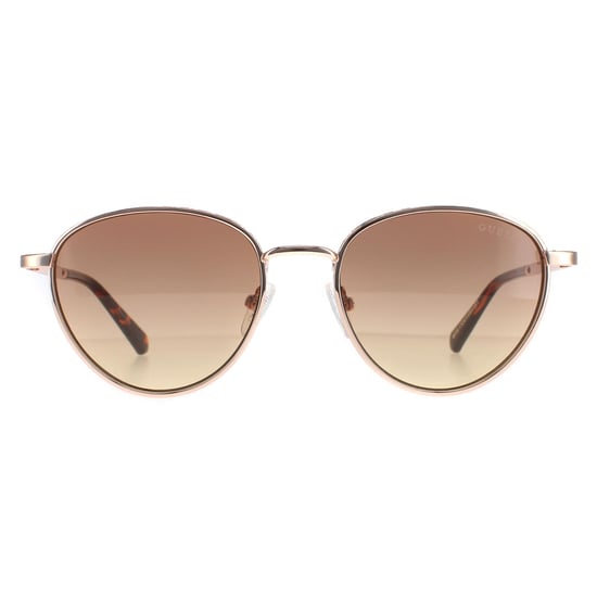 Guess Round Womens Gold Brown Gradient GU5205