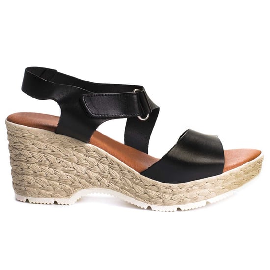 Confortable wedge sandal Montevita in Black