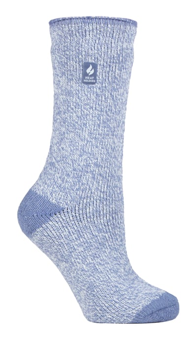 Heat Holders Lite - Womens isoliert thermische Socken | Mehrere Designs einschließlich Argyle Streifen Herzen Sterne | Warme Socken für den Winter - Denim (Venedig) - Image 1