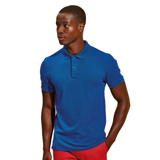 Asquith & Fox Herren Infinity Stretch Polo Shirt (helles Königsblau) - Image 2