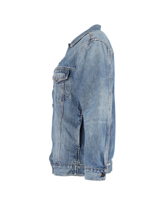 Alexander Wang Daze Übergroße Denimjacke aus blauer Baumwolle - Image 2