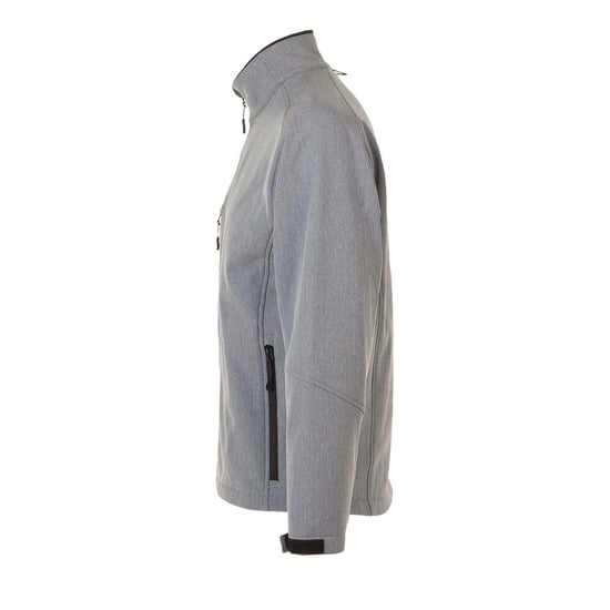 SOLS Mens Relax Soft Shell Jacket (atmungsaktiv, winddicht und wasserabweisend) (grau meliert) - Image 3