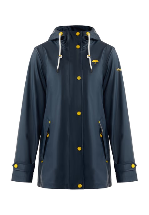 Schmuddelwedda Regenjacke Damen marinegrau melange - Image 1