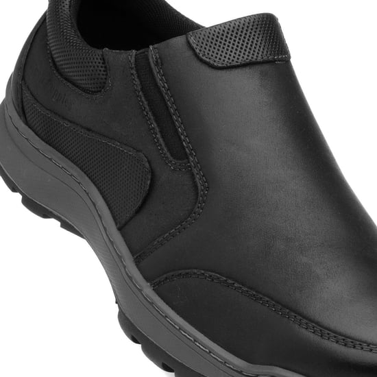 Hush Puppies Herren Jasper Slip On Lederschuhe (Schwarz) - Image 6
