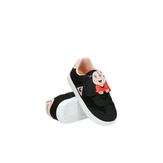 Le Coq Sportif Tacleone Animal Face Kids Black Trainers