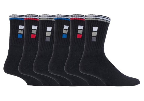 6 Pack Herren gepolstert atmungsaktiv Baumwolle klassische Sport Socken 11-14 de - Image 1