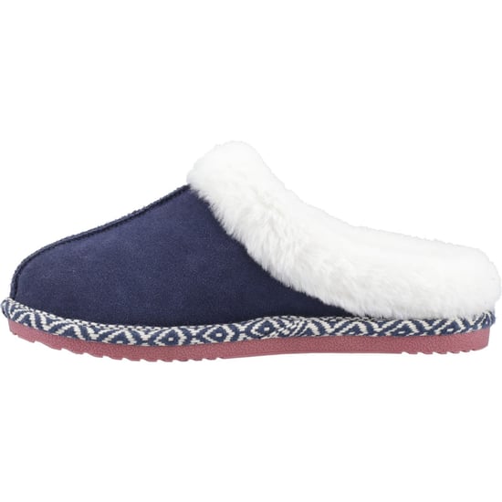 Hush Puppies Amara Wildleder Damen Navy Pantoffeln - Image 4