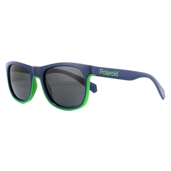 Polaroid Enfants Lunettes De Soleil PLD 8041/S RNB M9 Bleu Vert Gris Polarisé - Image 2