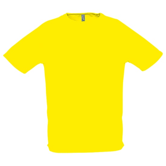 SOLS Herren Sporty Performance T-Shirt, Kurzarm, Rundhals (Zitrone) - Image 1